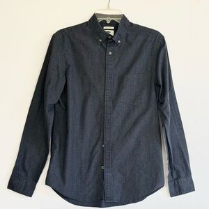 Old Navy Men’s Slim Fit Poplin Button-Down Shirt – Size Small, Blue